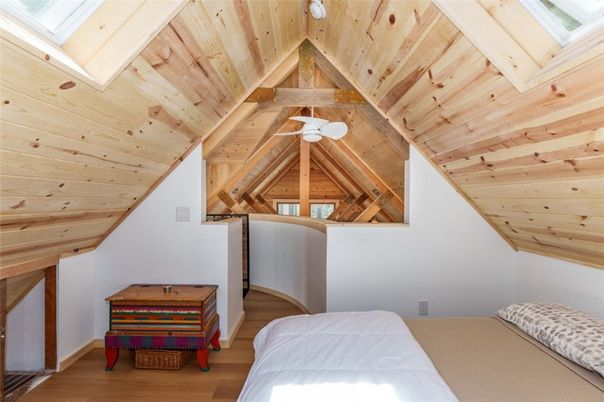 Bedroom, Interior, Wooden Ceilings, Wood Texture Flooring