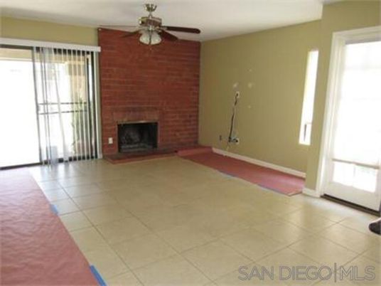 Empty room, Fireplace, Interior, Stone Walls