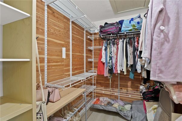 Interior, Walk-in Closets, Wood Texture Flooring, Wooden Walls