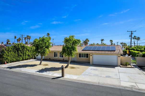 Attached, Exterior, Facade, Solar Panels, Mediterranean