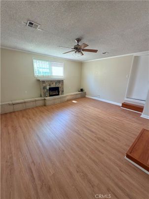 Empty room, Fireplace, Interior, Wood Texture Flooring