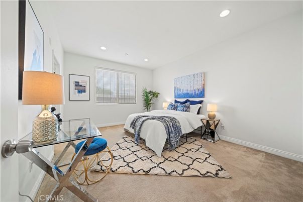 Bedroom, Interior, Recessed Lighting