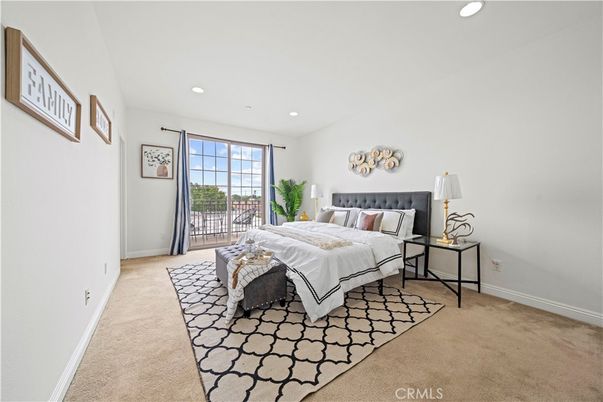 Bedroom, Interior, Recessed Lighting