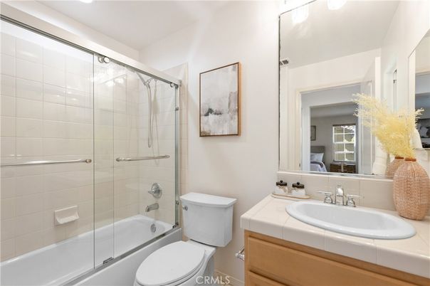Bathroom, Glass Shower, Interior, Tile Countertops