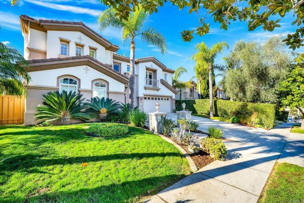 Attached, Backyard, Exterior, Facade, Mediterranean