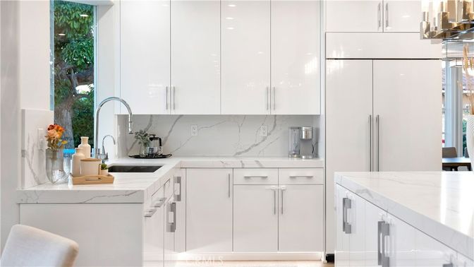 Interior, Kitchen, Marble Walls