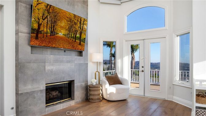 Fireplace, Interior, Wood Texture Flooring
