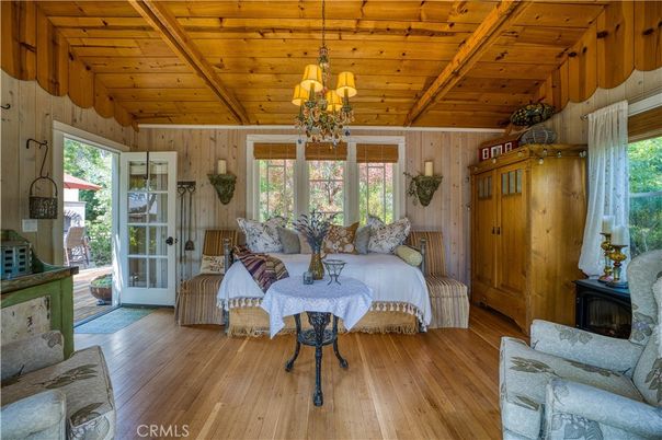 Chandelier, Interior, Living room, Wooden Beams, Wooden Ceilings, Wood Texture Flooring, Wooden Walls