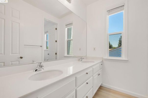 Bathroom, Dual Sink Vanities, Interior, Wood Texture Flooring