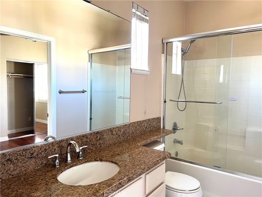Bathroom, Glass Shower, Interior, Wood Texture Flooring
