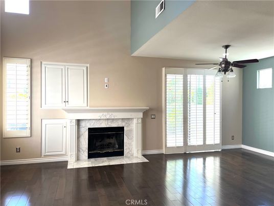 Empty room, Fireplace, Interior, Wood Texture Flooring