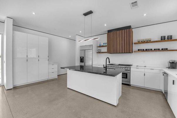 Interior, Kitchen, Pendant Lights, Recessed Lighting, Stainless Steel Appliances