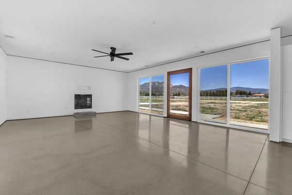 Empty room, Fireplace, Interior
