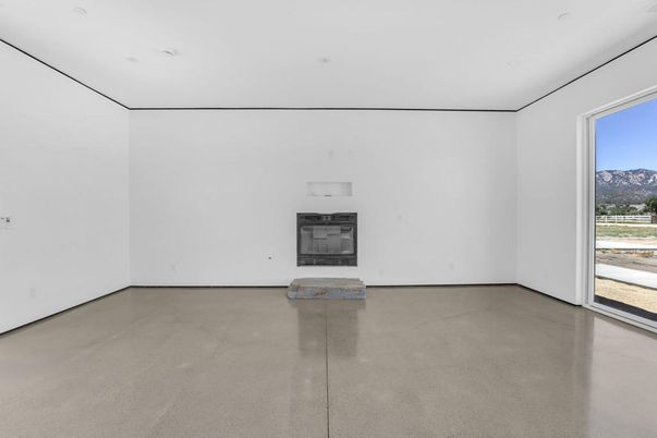 Empty room, Fireplace, Interior