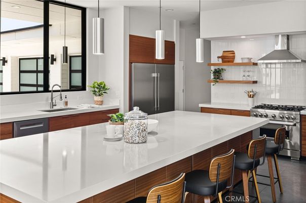 Interior, Kitchen, Pendant Lights, Recessed Lighting, Stainless Steel Appliances