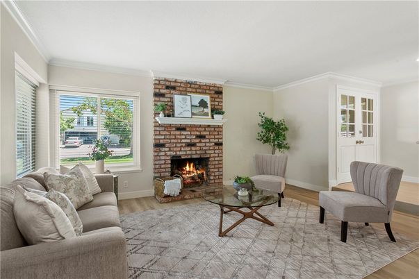 Fireplace, Interior, Living room, Stone Walls, Wood Texture Flooring