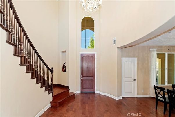 Chandelier, Interior, Wood Texture Flooring