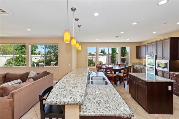 Dining room, Interior, Kitchen, Living room, Pendant Lights, Recessed Lighting