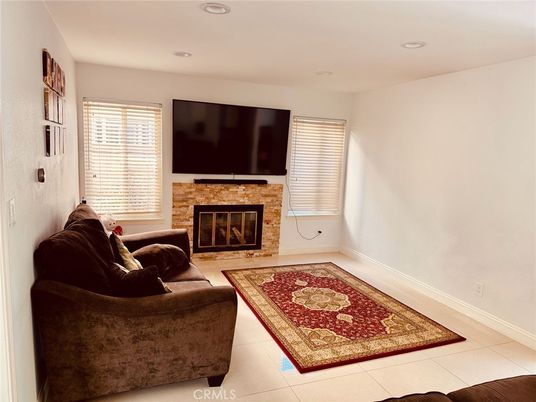 Fireplace, Interior, Living room, Recessed Lighting