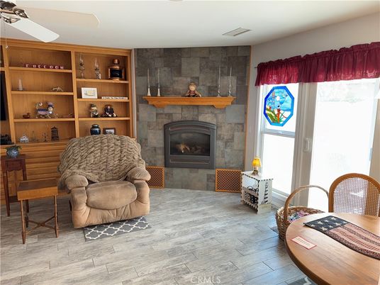 Fireplace, Interior, Wood Texture Flooring
