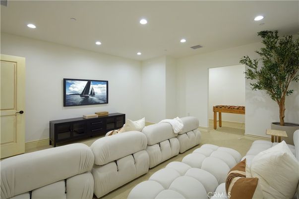 Interior, Living room, Recessed Lighting