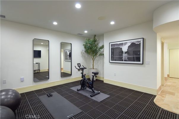 Fitness Equipment, Interior, Recessed Lighting