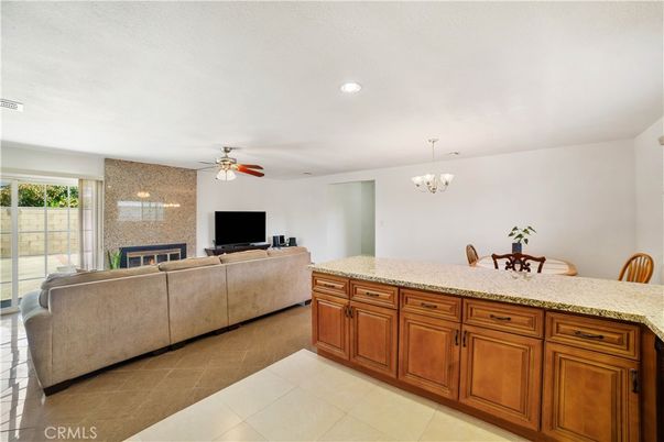 Chandelier, Dining room, Fireplace, Interior, Living room, Recessed Lighting