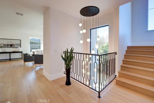 Interior, Pendant Lights, Recessed Lighting, Wood Texture Flooring