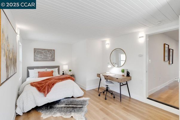 Bedroom, Home Office, Interior, Wood Texture Flooring