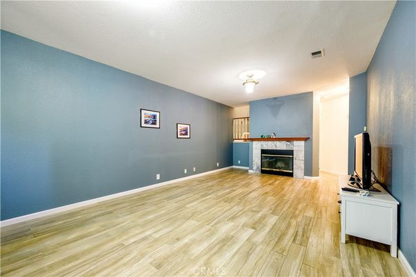 Empty room, Fireplace, Interior, Wood Texture Flooring