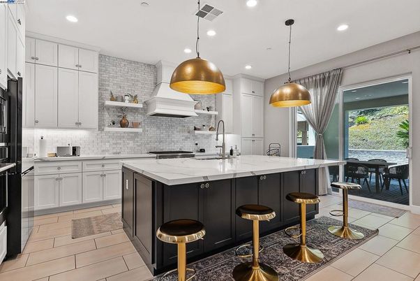 Interior, Kitchen, Pendant Lights, Recessed Lighting, Stainless Steel Appliances