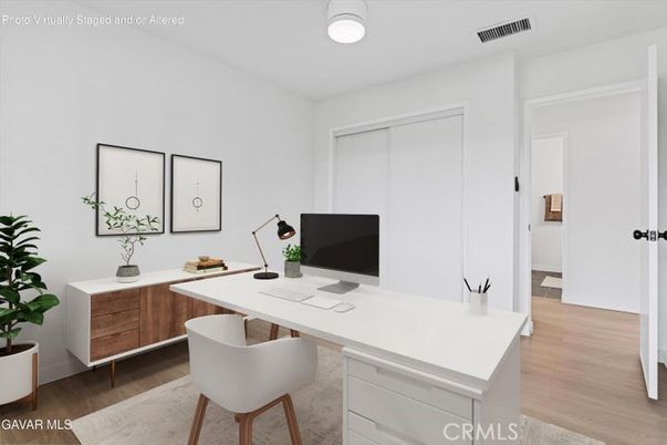Home Office, Interior, Wood Texture Flooring
