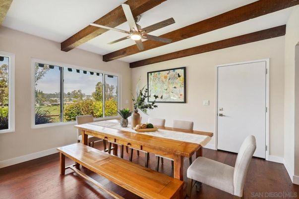 Dining room, Interior, Wooden Beams, Wood Texture Flooring