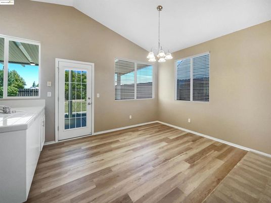 Chandelier, Empty room, Interior, Pendant Lights, Wood Texture Flooring
