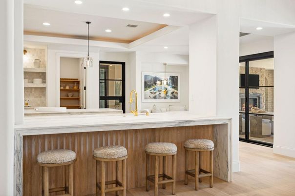 Interior, Pendant Lights, Recessed Lighting, Wood Texture Flooring