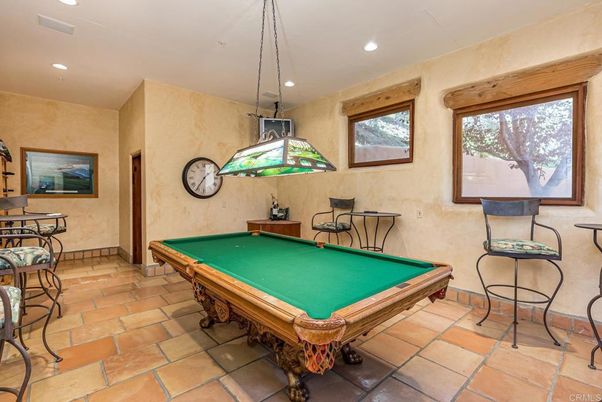 Billiard Table, Game Room, Interior, Pendant Lights, Recessed Lighting