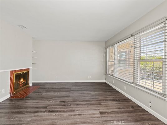 Empty room, Fireplace, Interior, Wood Texture Flooring