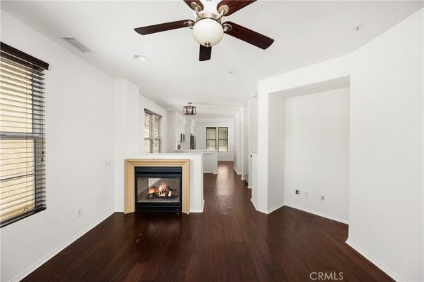 Empty room, Fireplace, Interior, Wood Texture Flooring