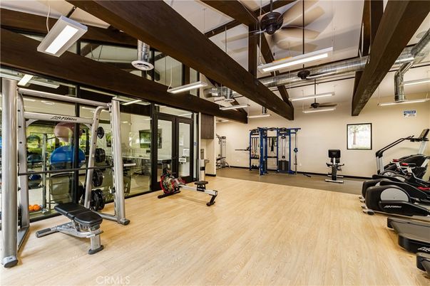 Fitness Equipment, Interior, Wood Texture Flooring