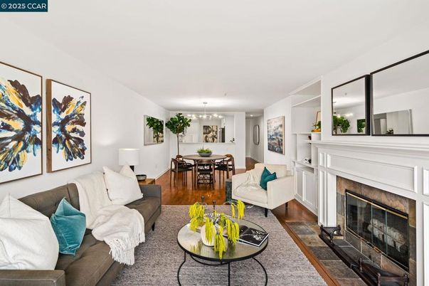Dining room, Fireplace, Interior, Living room, Pendant Lights, Wood Texture Flooring