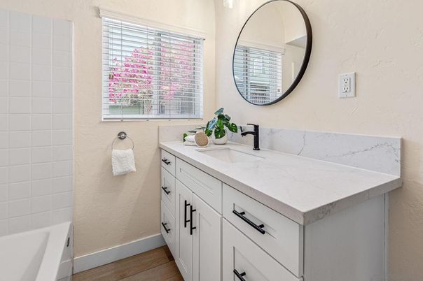 Bathroom, Interior, Wood Texture Flooring