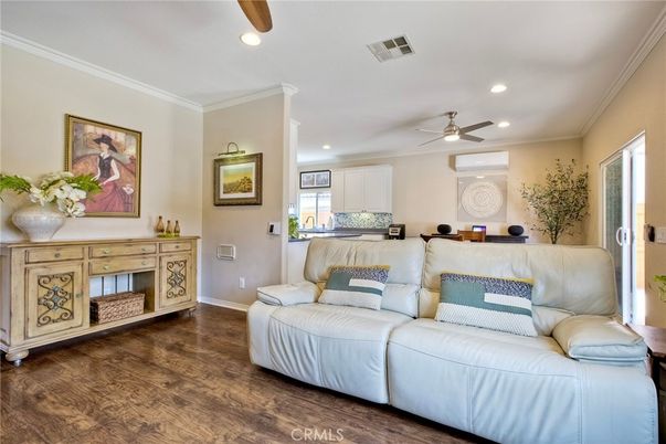 Interior, Kitchen, Living room, Recessed Lighting, Wood Texture Flooring