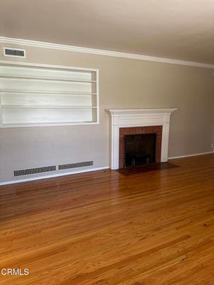 Empty room, Fireplace, Interior, Wood Texture Flooring