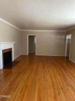 Empty room, Fireplace, Interior, Wood Texture Flooring
