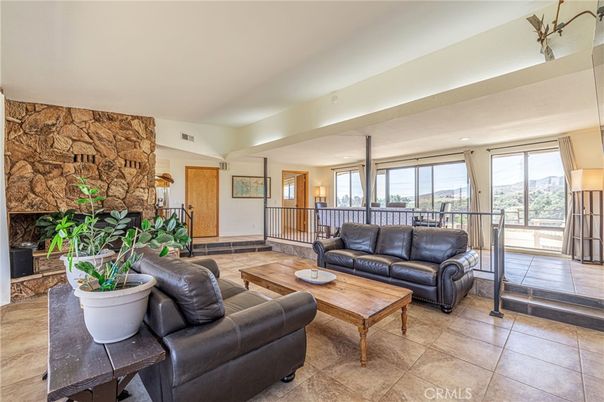 Fireplace, Interior, Living room, Stone Walls