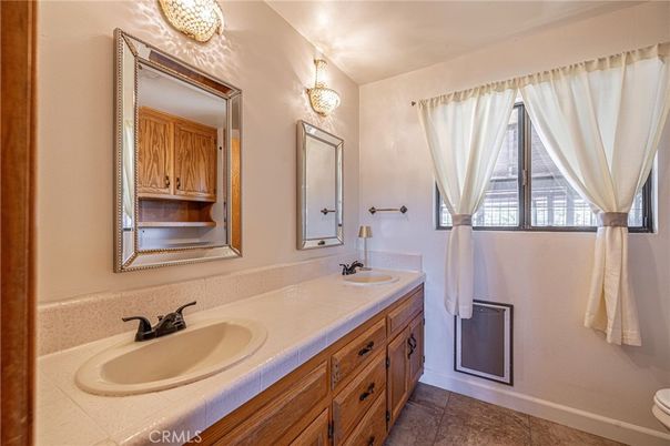 Bathroom, Dual Sink Vanities, Interior, Tile Countertops