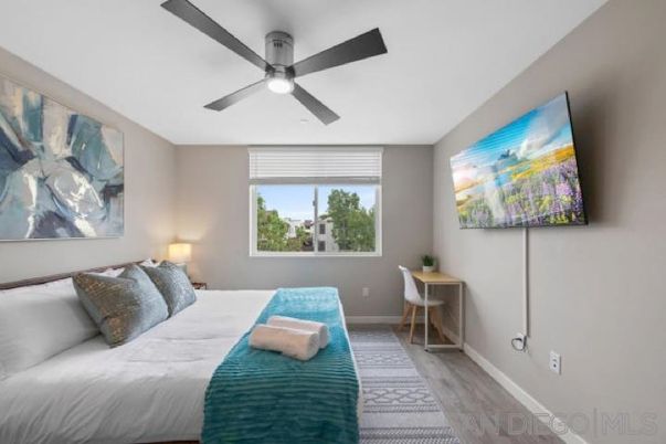 Bedroom, Interior, Wood Texture Flooring