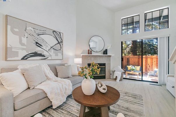 Fireplace, Interior, Living room, Wood Texture Flooring