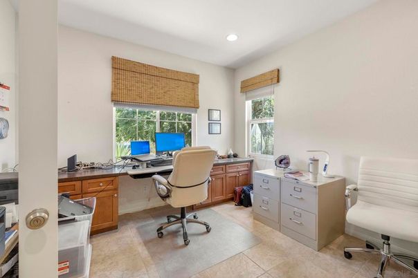 Home Office, Interior, Recessed Lighting
