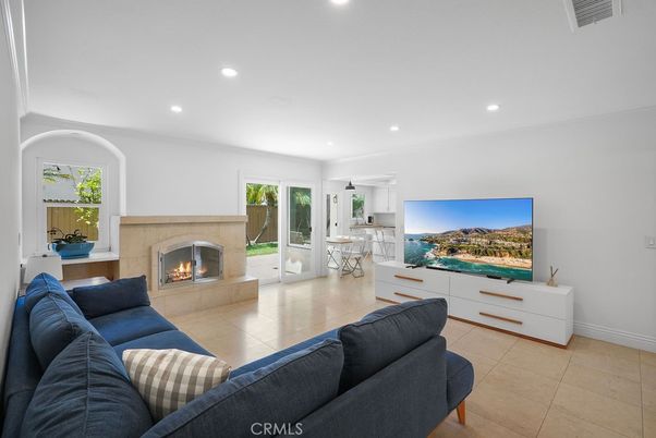 Fireplace, Interior, Living room, Recessed Lighting